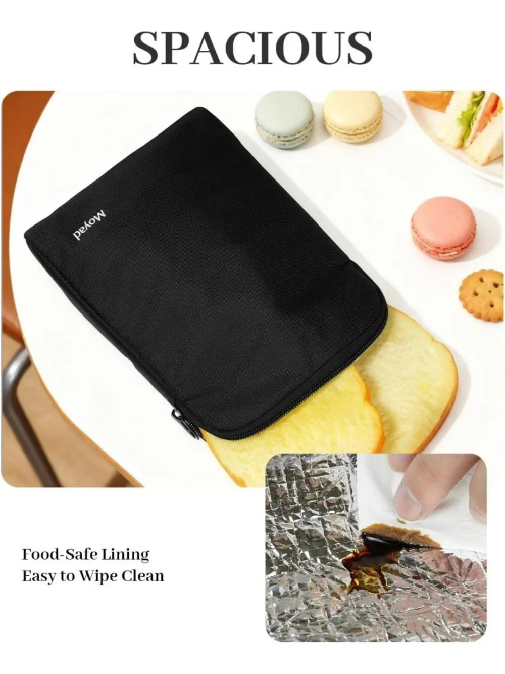 Insulated Lunch Bags 2-Pack | Small Snack Pouches for On-the-Go Meals